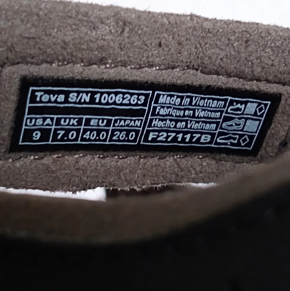 Teva Women's Verra Sport Hiking Black Sandals Sz 9 - Picture 3 of 8